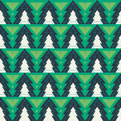Christmas tree seamless pattern - 122397695