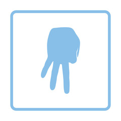 Baseball catcher gesture icon