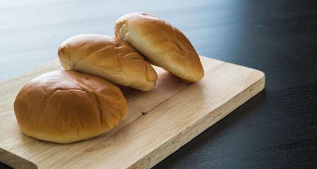breads on wooden block