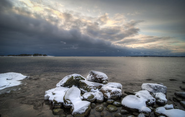 Obraz premium Beach and clouds