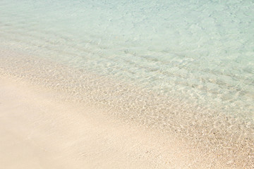 White sandy beach La Cinta, Sardinia, Italy