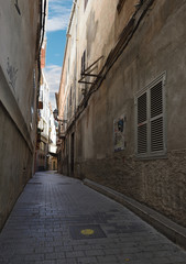 eine gasse in palma auf palma de mallorca
