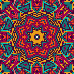 Abstract ornametal  vector ethnic tribal pattern
