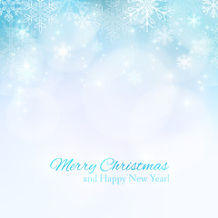 Christmas background with snowflakes. Good idea for greeting cards, invitations. Silver background. All elements, textures, etc. are individual objects. EPS-10.