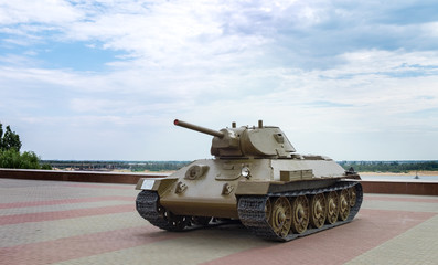 The legendary soviet T-34  tank of the second world war
