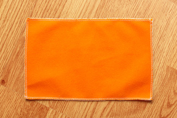 Orange microfiber cloth for glasses