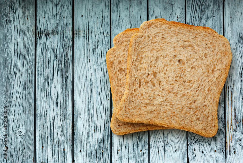 Wall mural two bread slices