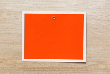 Blank red card