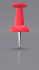 A Single Red Thumbtack in a Neutral Space