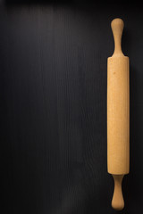 rolling pin on wood