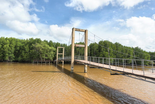 Raksamae Bridge in royong Province Thailand