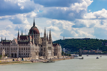 Hungarian parliament and Danube