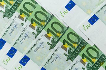 One hundred euro banknotes