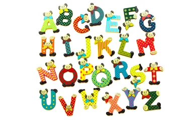 Papier Peint photo Alphabet des lettres
