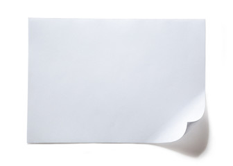 Blank sheet of paper