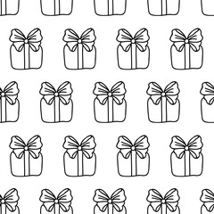 Gift Box Seamless Pattern