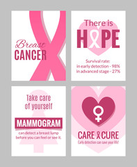 Breast Cancer Awareness Posters Set