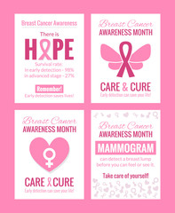 Breast Cancer Awareness Posters Set