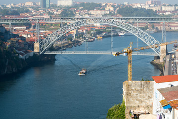 Duoro river in Porto, Portugal.