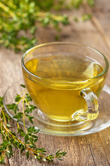 cup of thyme tea,  thyme