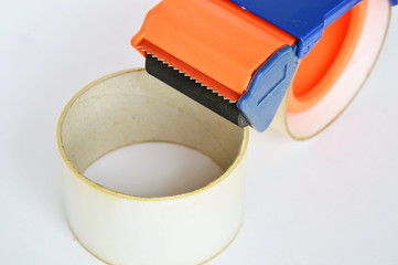 tape dispenser for seal box on white background