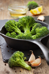 Fresh broccoli for baking