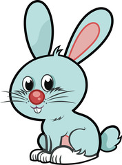 Fototapeta na wymiar Cute rabbit animal farm isolated icon design, vector illustration graphic