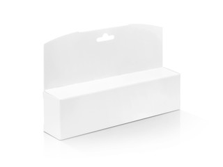 blank packaging white paper cardboard box for cosmetic product