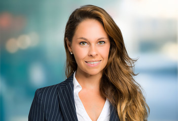 Fototapeta premium Blonde businesswoman portrait