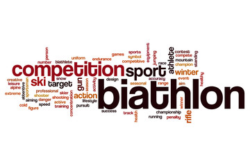 Biathlon word cloud