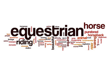 Equestrian word cloud