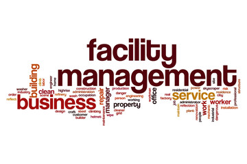 Facility management word cloud