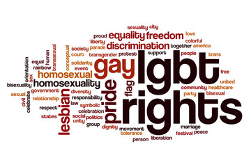 LGBT rights word cloud