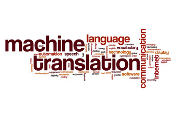 Machine translation word cloud