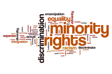 Minority rights word cloud