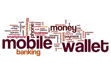 Mobile wallet word cloud