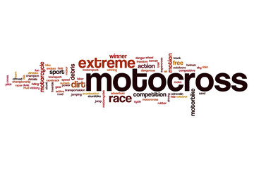 Motocross word cloud