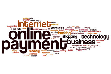 Online payment word cloud