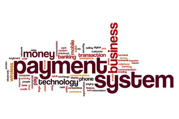 Payment system word cloud