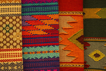 Typical handmade fabrics