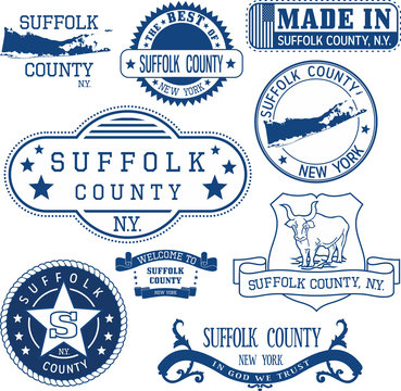 Generic Stamps And Signs Of Suffolk County, NY