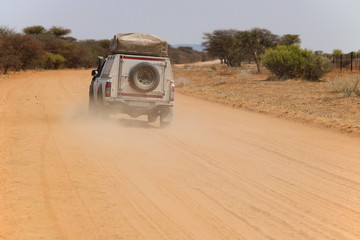 Offroad in Namibia - 4x4 tour on african gravel roads © Robert Windbiel