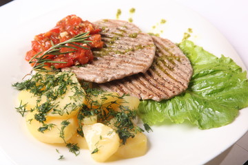 pork chops with potatoes