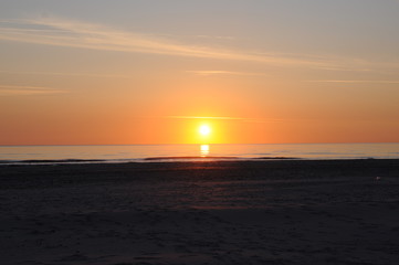 Sonnenuntergang an der Nordsee