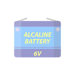 Battery flat colorful clipart isolated