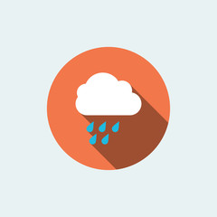 rainy icon. flat style