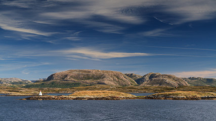 Naklejka premium Hillscape at Helgeland
