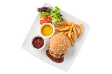 Pork burger set