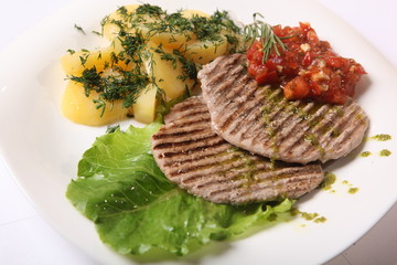 pork chops with potatoes