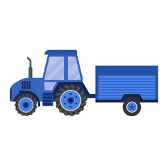 Vehicle tractor farm vector